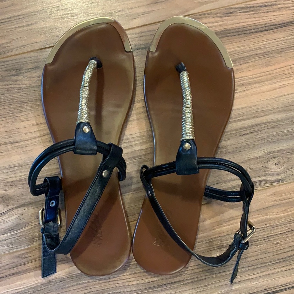 Mossimo Black & Gold Sandal